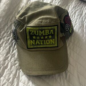 Zumba Fitness Camouflage Cap with Patches